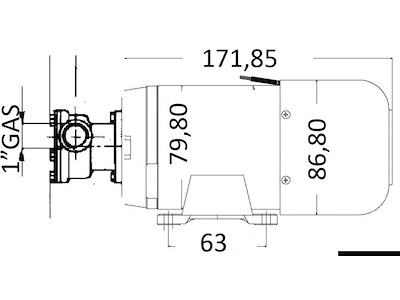 Pompa di sentina 80 l/min 24 V 