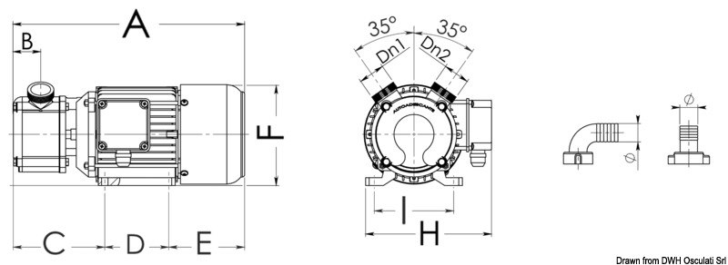 Pompa di sentina autoaspirante in bronzo professionale