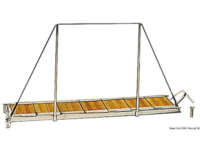 Passerella scaletta inox 150 cm 