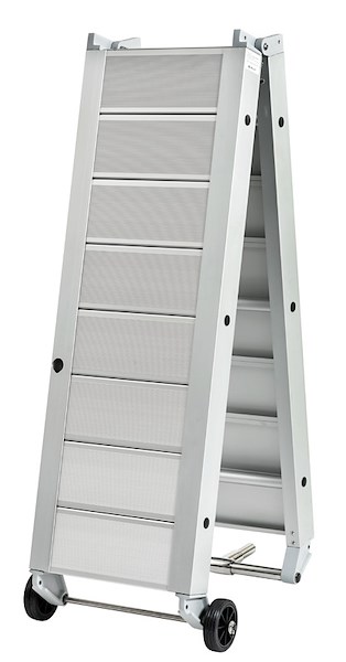 Passerella in alluminio con montanti maggiorati