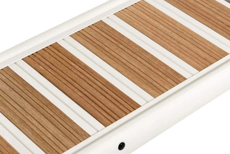 Passerella pieghevole in lega con inserti