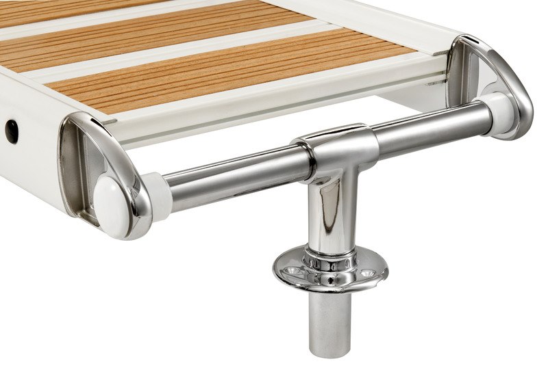 Passerella pieghevole in lega con inserti