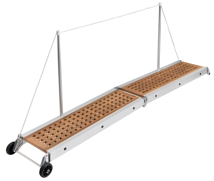 Passerella pieghevole 210 cm lega leggera 