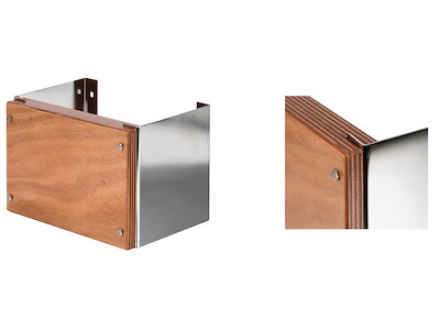 Supporto inox fissaggio a parete 12 HP 