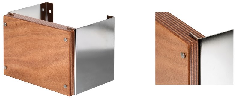 Supporto inox fissaggio a parete 12 HP 