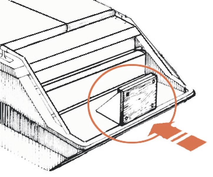 Supporto motore fissaggio su piano 