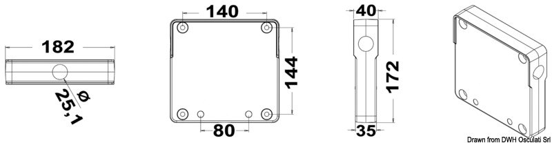 Tavoletta portamotore per pulpito 