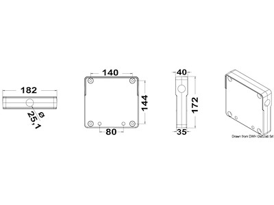 Tavoletta portamotore per pulpito 