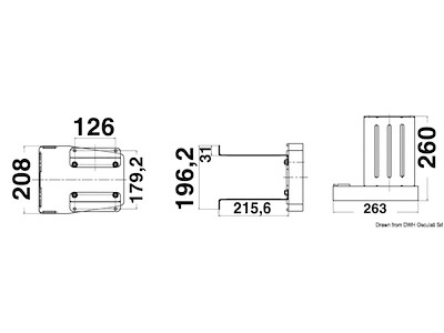 Supporto motore Heavy Duty a parete 20 HP 