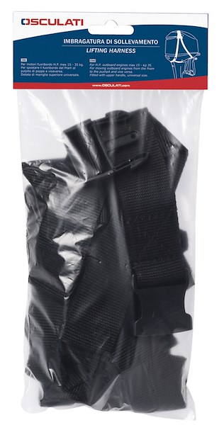 Imbragatura di sollevamento per motori fuoribordo
