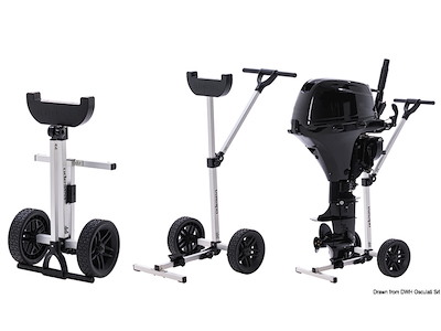 Cavalletto con ruote pieghevole 