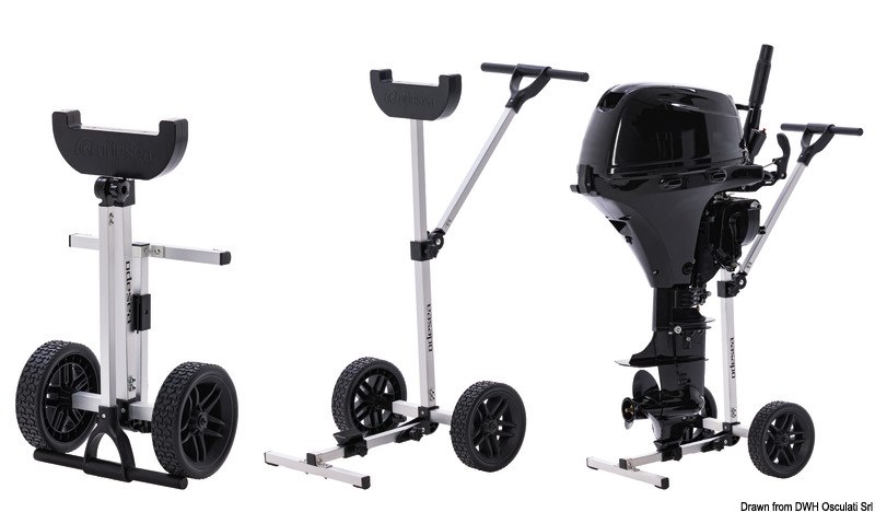 Cavalletto con ruote pieghevole 