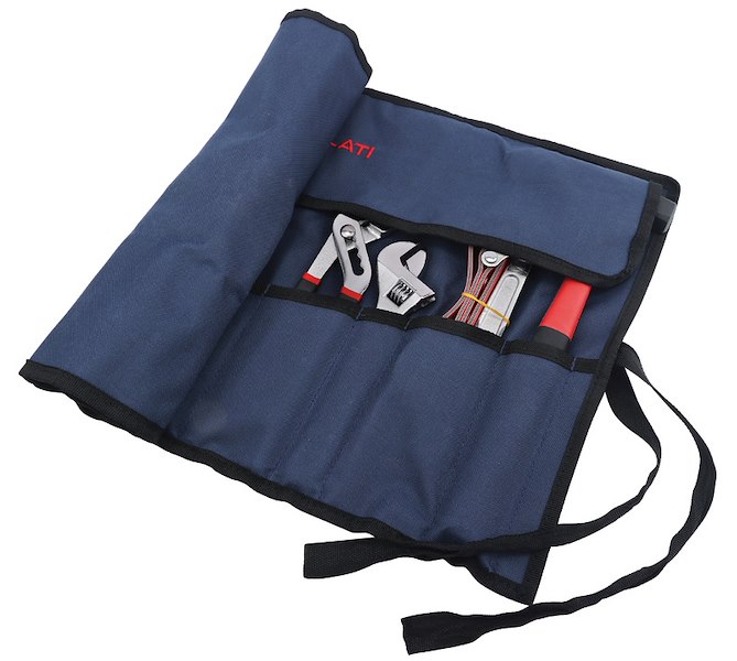 Astuccio pieghevole con set 12 utensili 