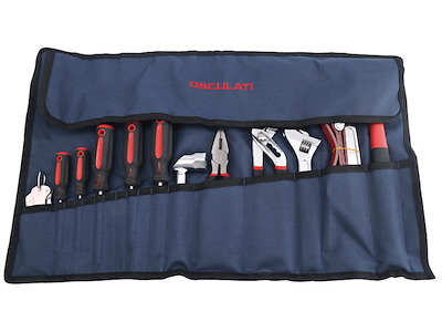 Astuccio pieghevole con set 12 utensili 