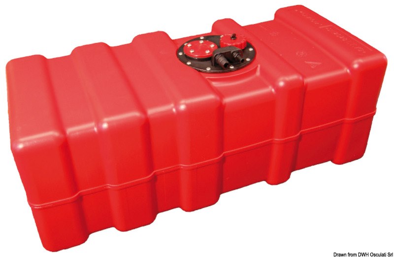 Serbatoio fisso benzina e diesel in eltex arancione omologati CE