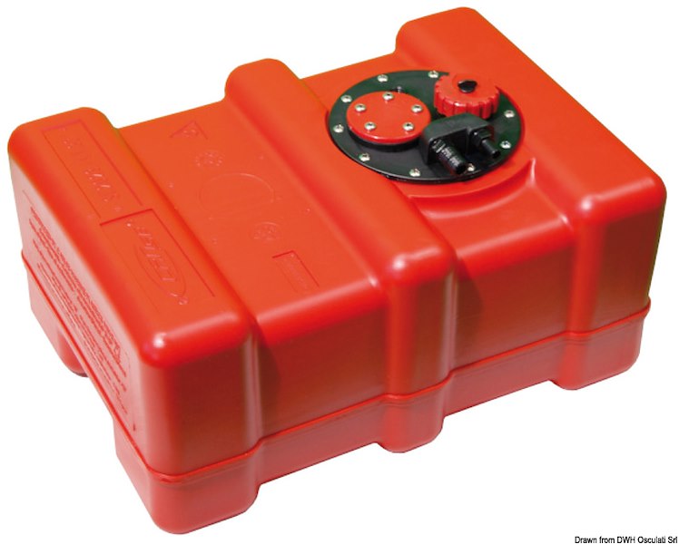 Serbatoio fisso benzina e diesel in eltex arancione omologati CE