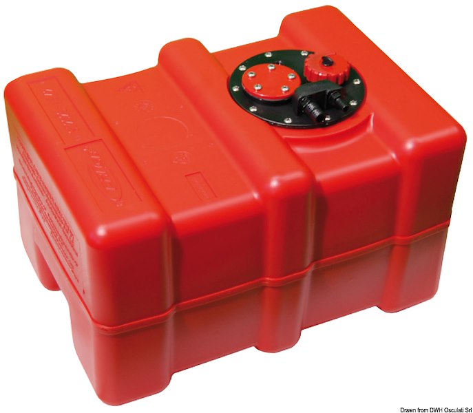 Serbatoio fisso benzina e diesel in eltex arancione omologati CE