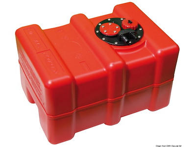 Serbatoio fisso benzina e diesel in eltex arancione omologati CE