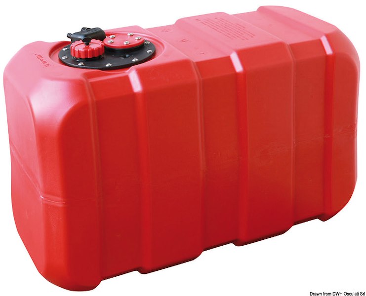 Serbatoio fisso benzina e diesel in eltex arancione omologati CE
