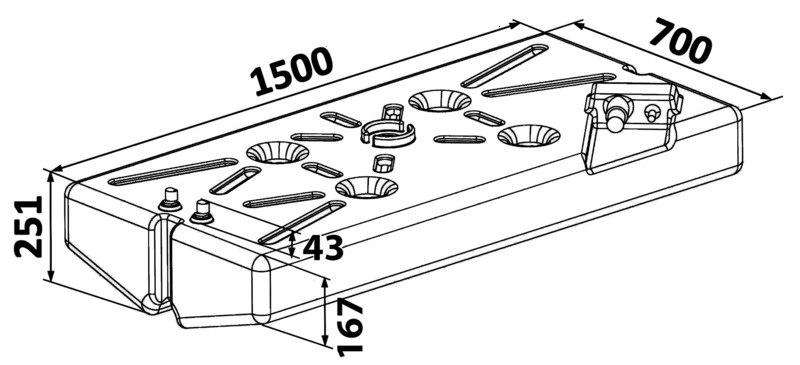 Serbatoio carburante benzina in polietilene reticolato