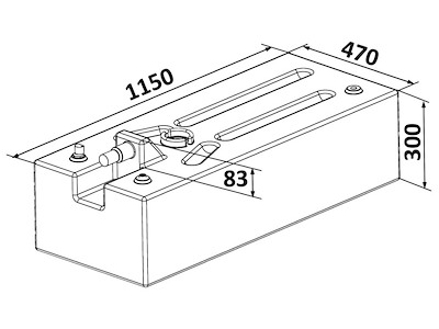 Serbatoio carburante benzina in polietilene reticolato