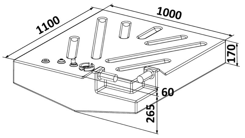 Serbatoio carburante benzina in polietilene reticolato