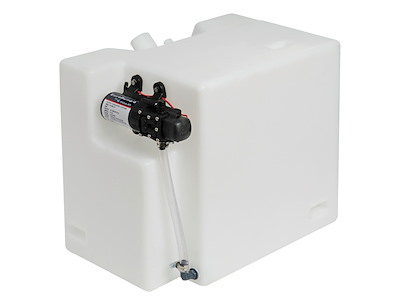 Serbatoio con autoclave, ruotatile di 90°