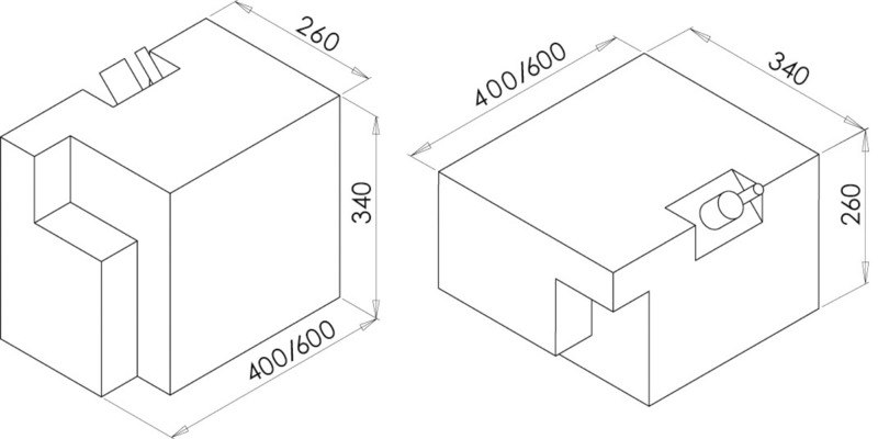 Serbatoio con autoclave, ruotatile di 90°