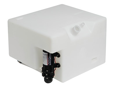 Serbatoio con autoclave, ruotatile di 90°
