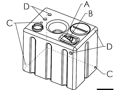 Serbatoio rigido modulare per acqua potabile