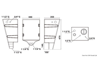 Serbatoio acqua a parete 60 l 