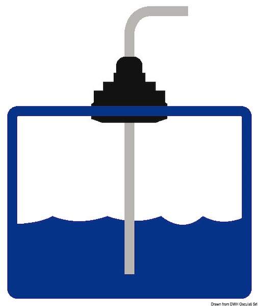 Pescante H2O - carburante per serbatoi inox, plastica e alluminio