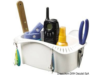 Vano portaoggetti in plastica bianca