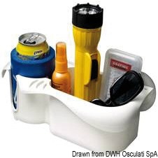 Vano portaoggetti in plastica bianca