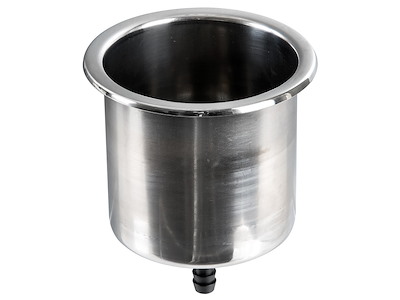 Porta Bicchieri Large inox con drenaggio  