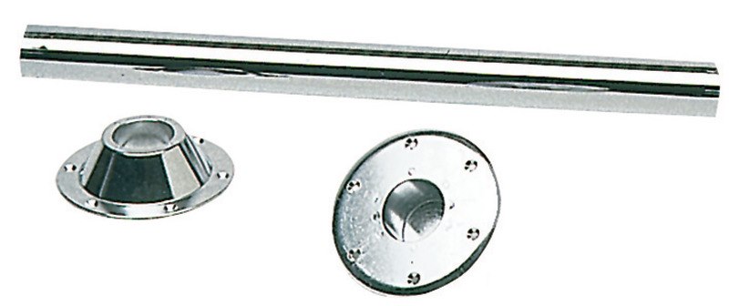Gamba tavolo in acciaio inox
