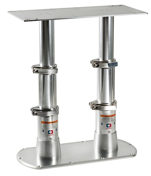 Gamba tavolo doppia base 615 x 300 mm 