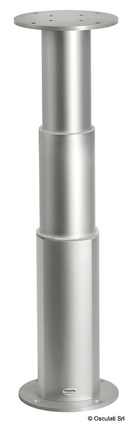 Gamba tavolo tri-telescopica rotonda 12V allum. 