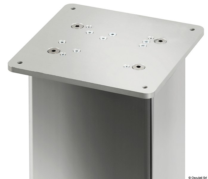 Gamba tavolo elettrica Square-Alu