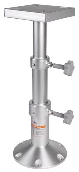 Gamba tavolo tritelescopica in alluminio 