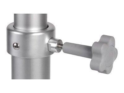 Gamba tavolo tritelescopica in alluminio 