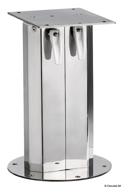 Gamba telescopica in acciaio inox per tavolo  