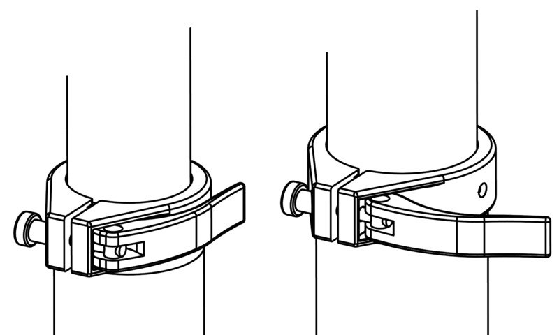Gamba tavolo Heavy Duty Giant Nera  