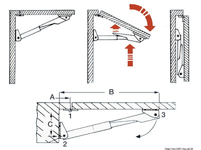 Supporto tavoli pieghevoli Rakego