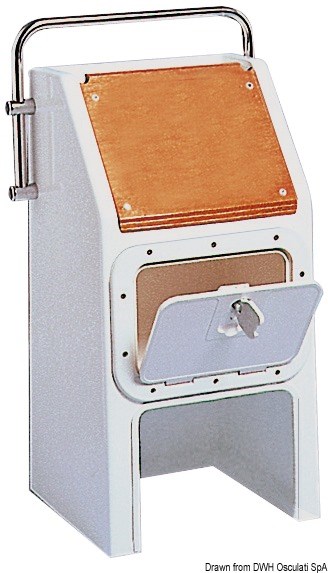 Plancia guida con inserto in mogano 