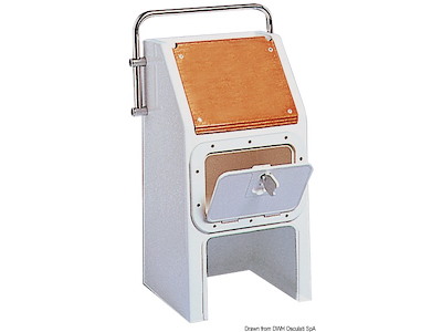 Plancia guida con inserto in mogano 