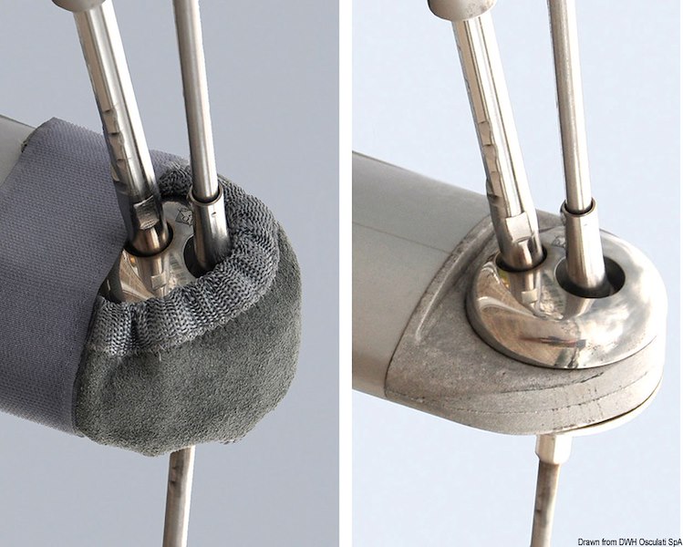 Copricrocette in pelle naturale