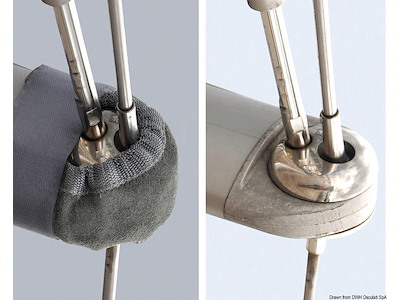 Copricrocette in pelle naturale