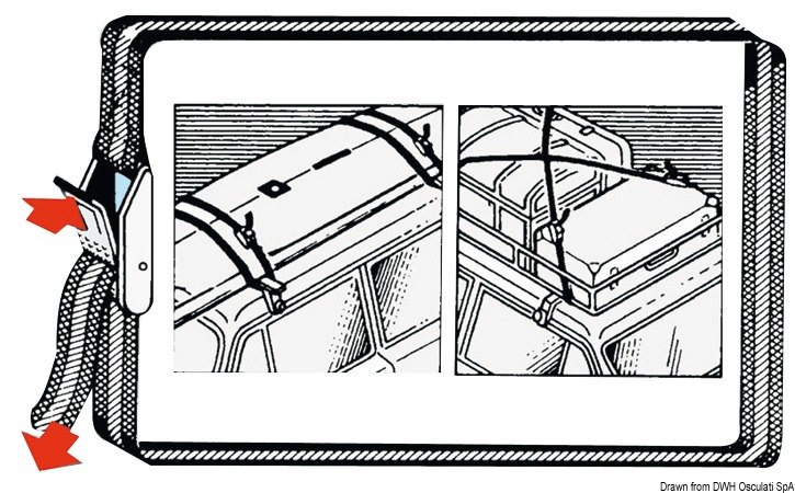 Cinghia in poliestere colorato con fibbia