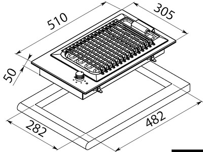 Barbecue elettrico in acciaio 